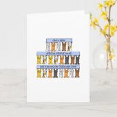 Carte 29 février Anniversaire Chats (Fleur jaune)