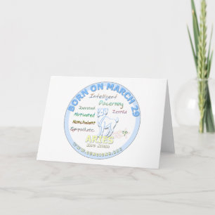 Carte 29 mars Anniversaire - Fils