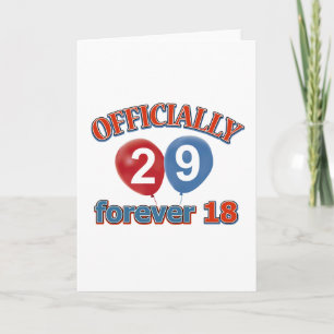 Carte 29e anniversaire