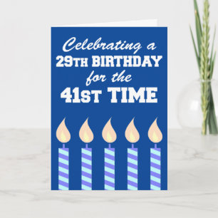 Carte 29e anniversaire 21e heure 70e