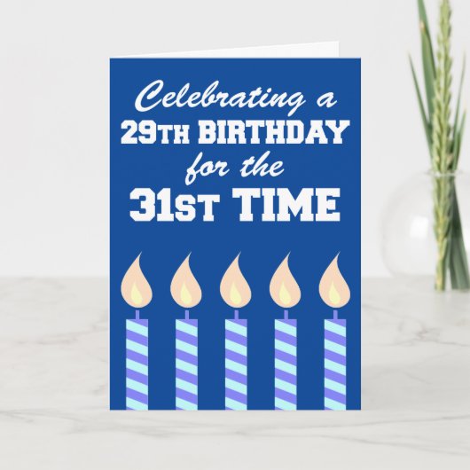 Carte 29e anniversaire 31e heure 60e (Devant)