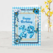 Carte 29e anniversaire avec un effet de scrapbook (Fleur jaune)