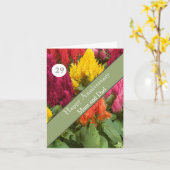 Carte 29e anniversaire du Mariage Celosia (Fleur jaune)