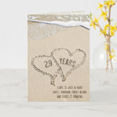 Carte 29e Anniversary Beach (Fleur jaune)