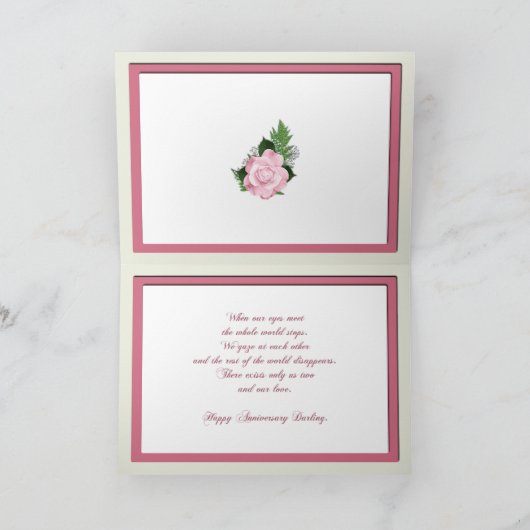 Carte 29th Wedding anniversary for wife with roses (Intérieur)