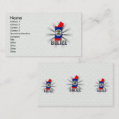 Carte 2,0 de drapeau de Belize (Devant / Derrière)