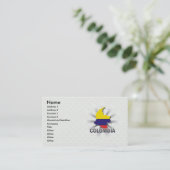 Carte 2,0 de drapeau de la Colombie (Debout devant)