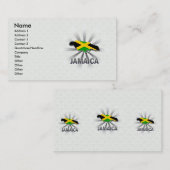 Carte 2,0 de drapeau de la Jamaïque (Devant / Derrière)