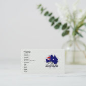 Carte 2,0 de drapeau de l'Australie (Debout devant)
