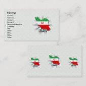 Carte 2,0 de drapeau de l'Iran (Devant / Derrière)