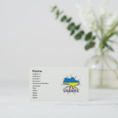 Carte 2,0 de drapeau de l'Ukraine (Debout devant)