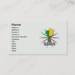 Carte 2,0 de drapeau du Bénin
