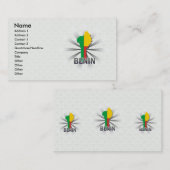 Carte 2,0 de drapeau du Bénin (Devant / Derrière)