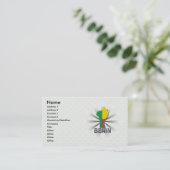 Carte 2,0 de drapeau du Bénin (Debout devant)