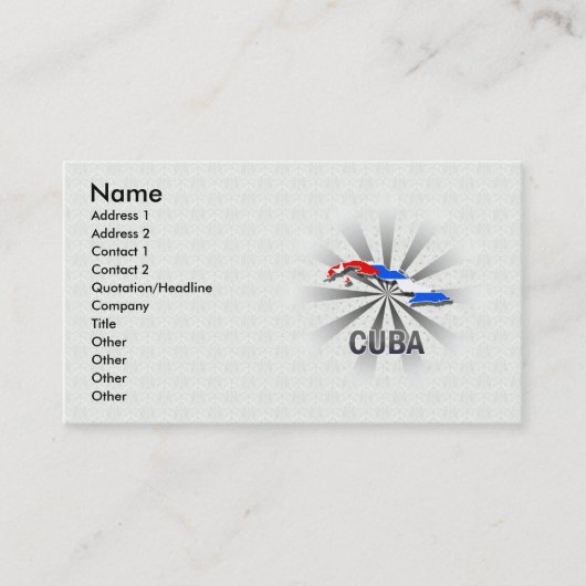 Carte 2,0 de drapeau du Cuba (Devant)