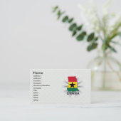 Carte 2,0 de drapeau du Ghana (Debout devant)