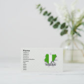 Carte 2,0 de drapeau du Nigéria (Debout devant)