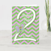 Carte 2 Anniversaire Papillon Hugs Custom (Devant)
