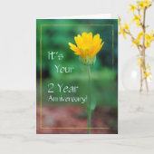 Carte 2 Anniversaire, Récupération des toxicomanies (Fleur jaune)