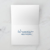 Carte 2 ans d'anniversaire d'employé (Intérieur)