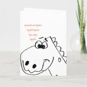 Carte 2 Ans. Dinosaure d'anniversaire (Couleur moi) (Dos)