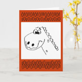 Carte 2 Ans. Dinosaure d'anniversaire (Couleur moi) (Fleur jaune)