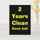 Carte 2 ans nettoient le bon travail ! (Fleur jaune)