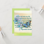 Carte 2 Corinthiens 12:9 Bible Écriture Pic Salutation (Devant/Arrière en situation)