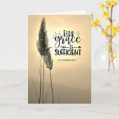 Carte 2 Corinthiens 12:9 Sa grâce suffit (Fleur jaune)