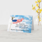 Carte 2 Corinthiens 3:17 Liberté, Jour de l'Indépendance (Fleur jaune)