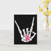 Carte (2 côtés) Le cancer du sein est une feuille Boo dr (Fleur jaune)