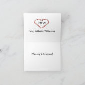 Carte 2 Cutie Kitty Meowy Noël (Intérieur)