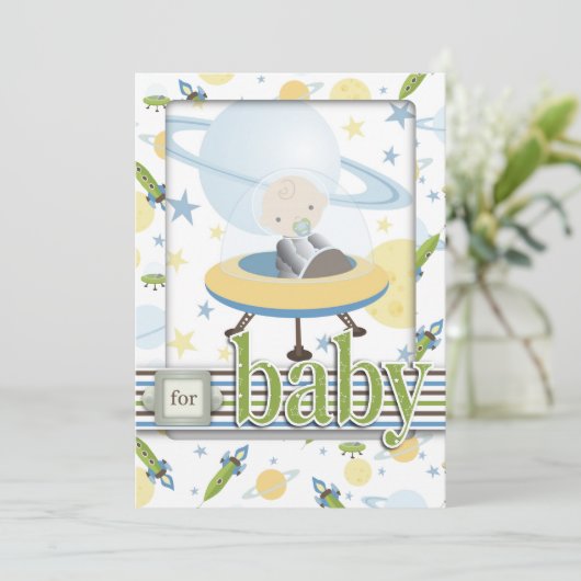 Carte 2 de bébé de l'espace (Debout devant)