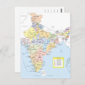 Carte 2 de l'Inde (Devant / Derrière)