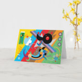 Carte #2 du chiot de Kandinsky (Fleur jaune)