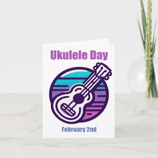 Carte 2 février - Jour de l'ukulélé (Devant)