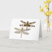 Carte 2 libellules (Fleur jaune)