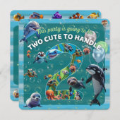 Carte 2 mignonnes 2 manches Arête Arrondie Arête Plat In (Devant / Derrière)