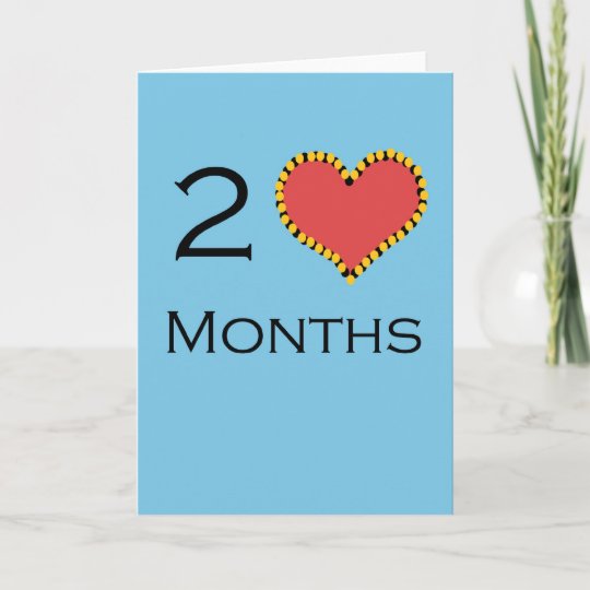 Carte 2 Mois Anniversaire Zazzle Be