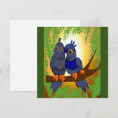 Carte 2 Oiseaux Puzzle (Devant / Derrière)