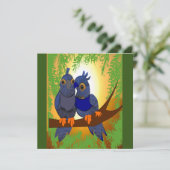 Carte 2 Oiseaux Puzzle (Debout devant)