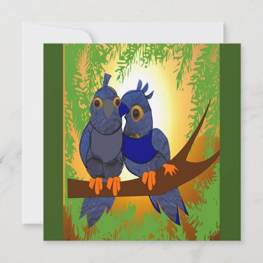 Carte 2 Oiseaux Puzzle (Devant)