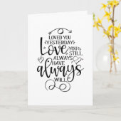 CARTE 2 PERSONNES TOTALEMENT DIFFÉRENTES DANS L'AMOUR JA (Fleur jaune)