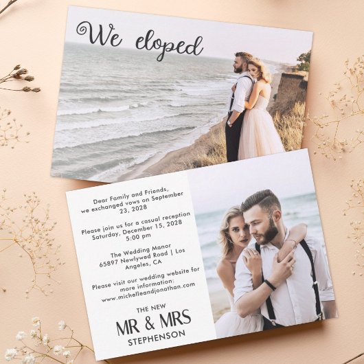 Carte 2 photo announcement