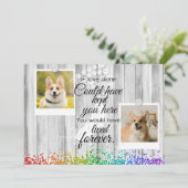 Carte 2 Photo Collage Pet Souvenir commémoratif (Debout devant)