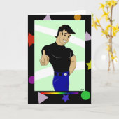 Carte 2 QT Anniversaire (Fleur jaune)