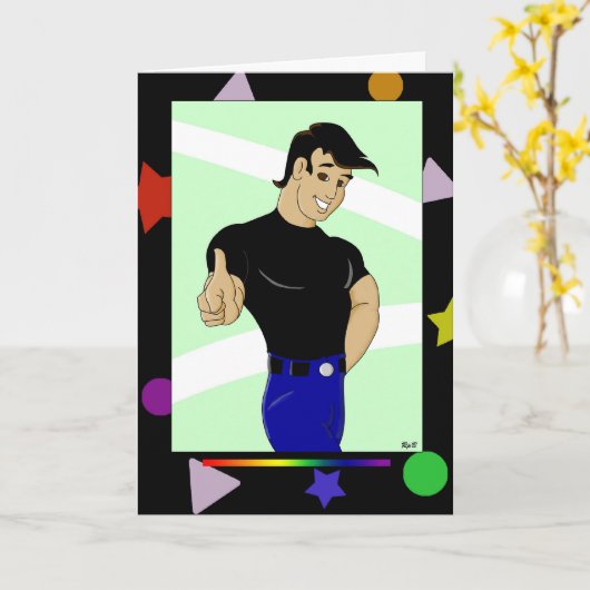 Carte 2 QT Anniversaire (Fleur jaune)