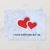 Carte 2 Red Hearts (Devant / Derrière)