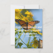 Carte 2 Samuel 22:33 KJV Bible Écriture Pic Salutation (Devant)