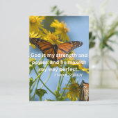 Carte 2 Samuel 22:33 KJV Bible Écriture Pic Salutation (Debout devant)